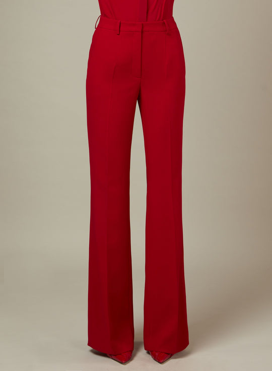 FLARED CREPE PANTS
