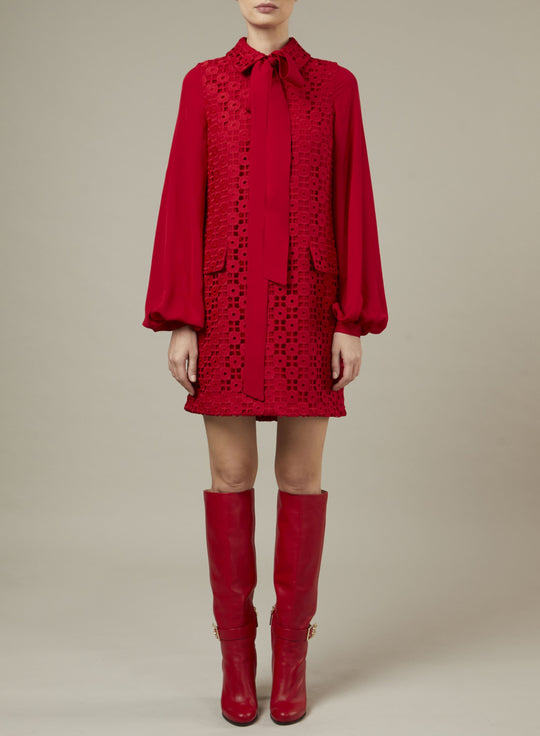 MACRAMÉ SHORT DRESS