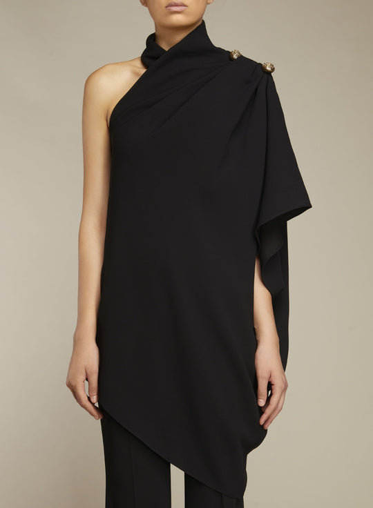 ASYMETRICAL CREPE TOP