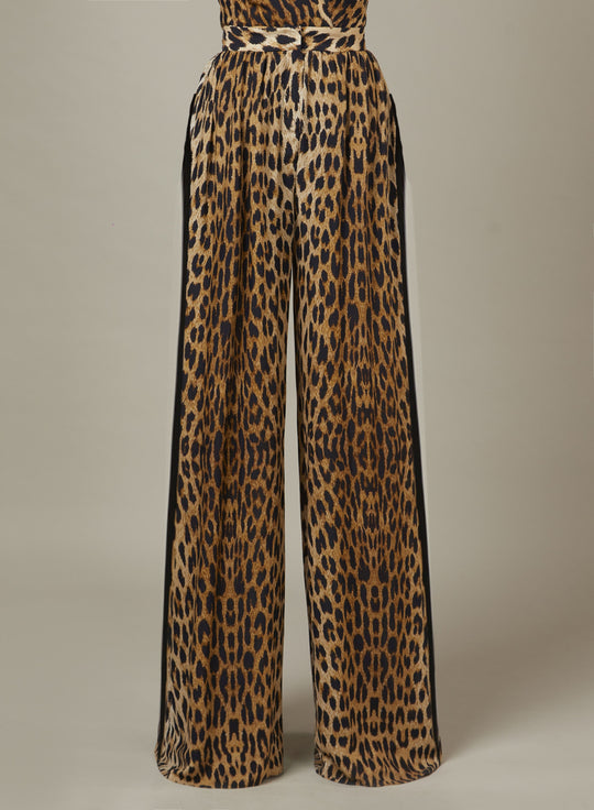 PRINTED CREPE PANTS