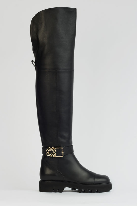 COMBAT OVER THE KNEE BOOT