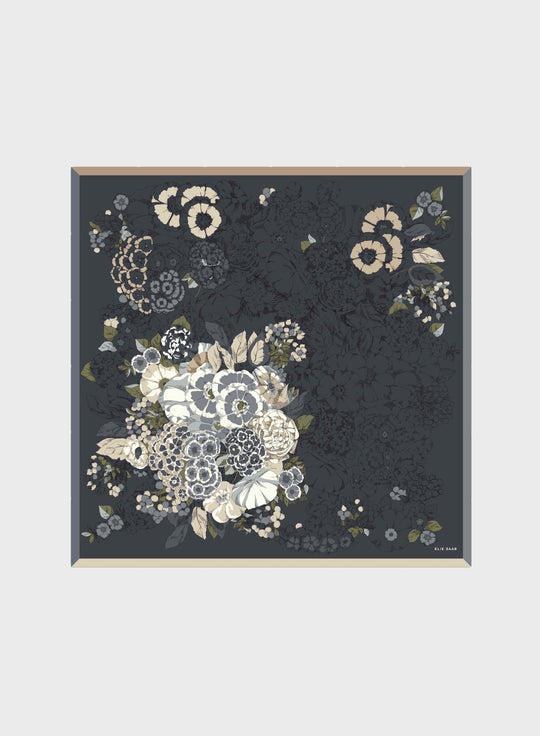 SILK CASHMERE SHAWL<BR>140X140