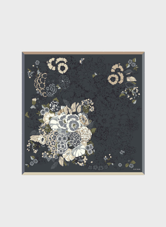 SILK CASHMERE SHAWL<BR>140X140