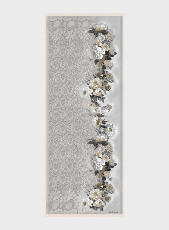 SILK CASHMERE SCARF<BR>70X180